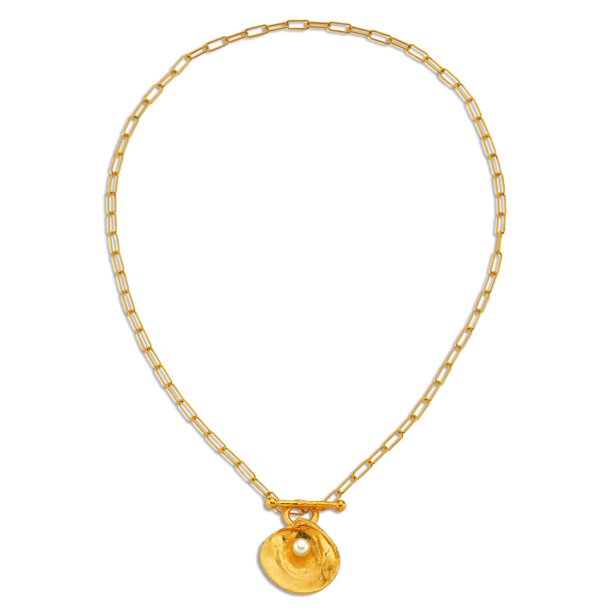 Oyster Pearl Chained River Necklace