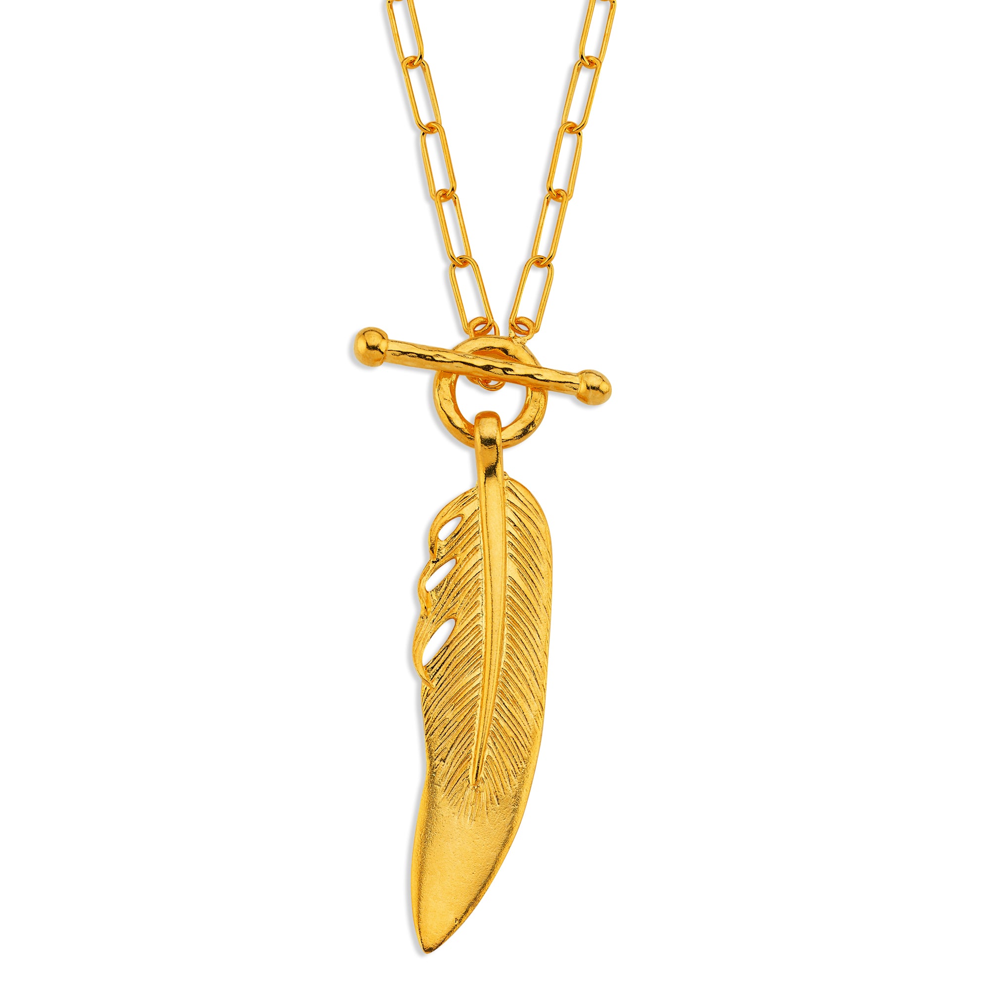 Feather Chained River Necklace