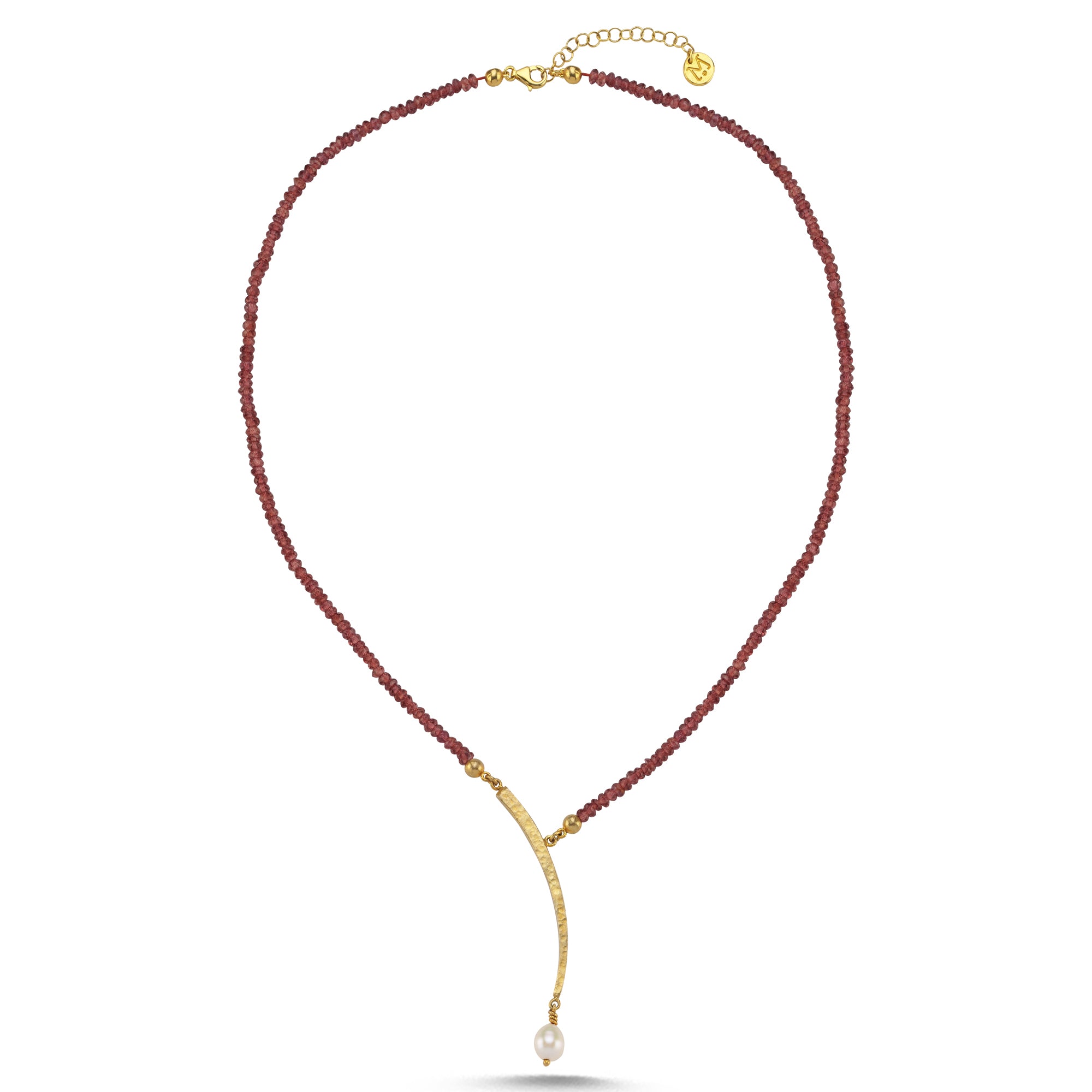 Helen's Tear Drop Garnet Necklace