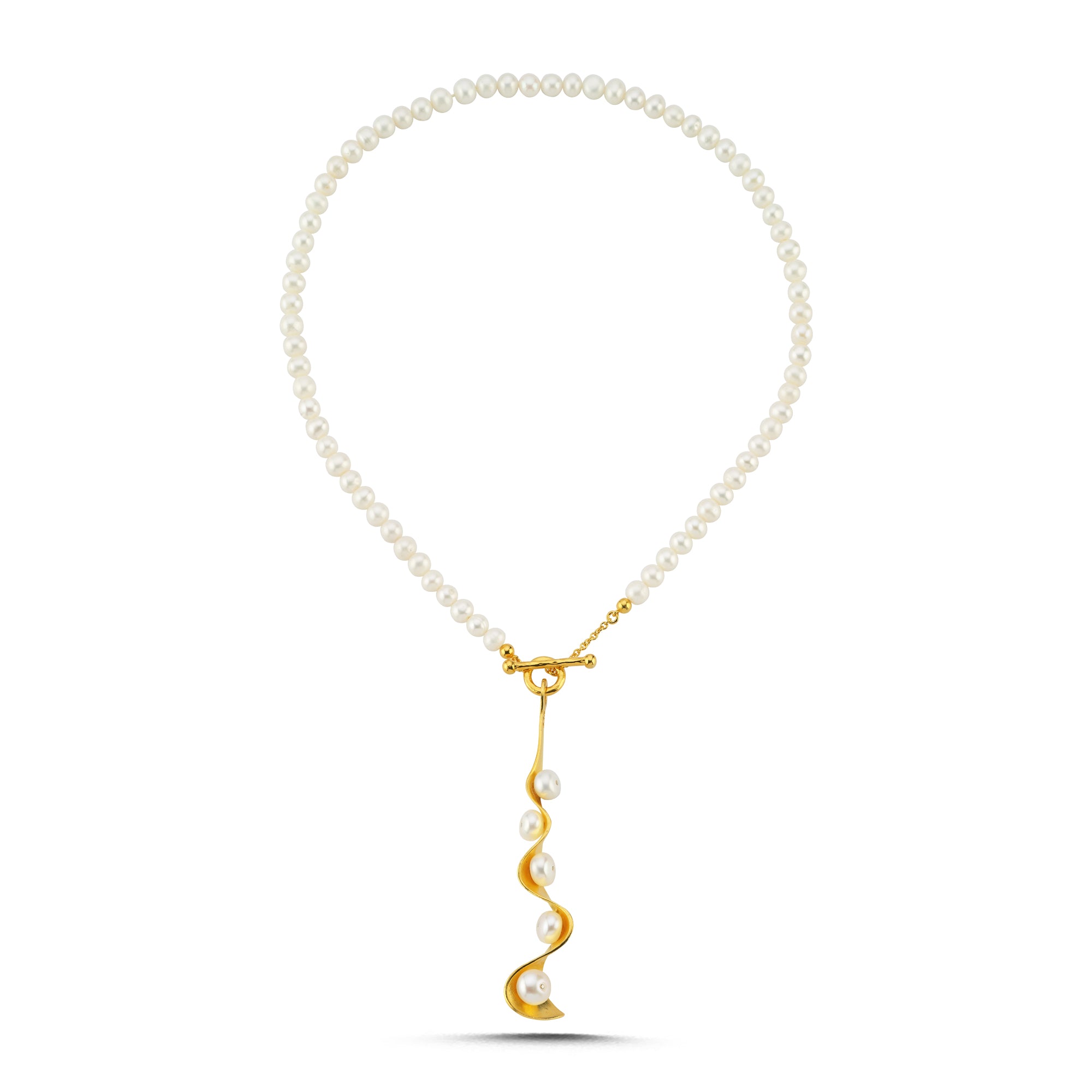 Pearl Swirl River Necklace