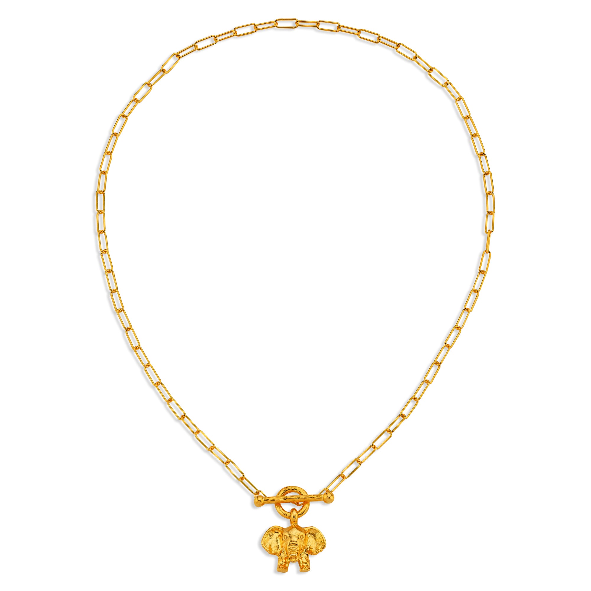 Elephant Chained River Necklace