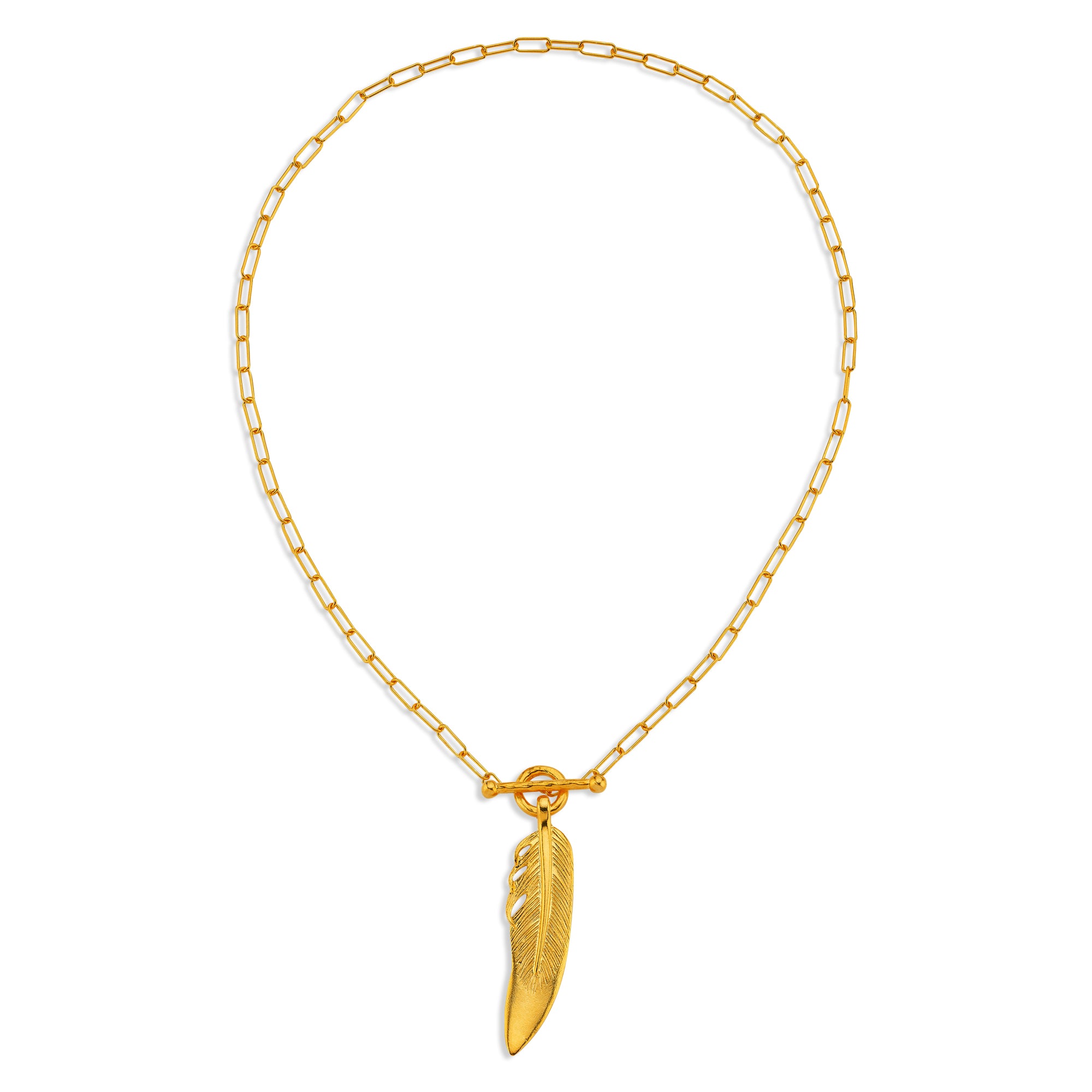 Feather Chained River Necklace