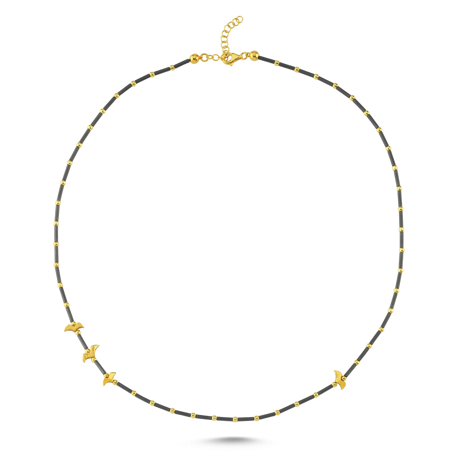Hematite Migratory Birds Necklace