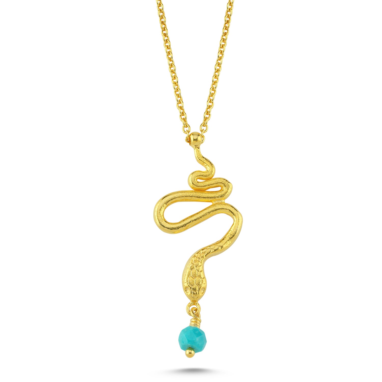 Turquoıse Snake Kolye