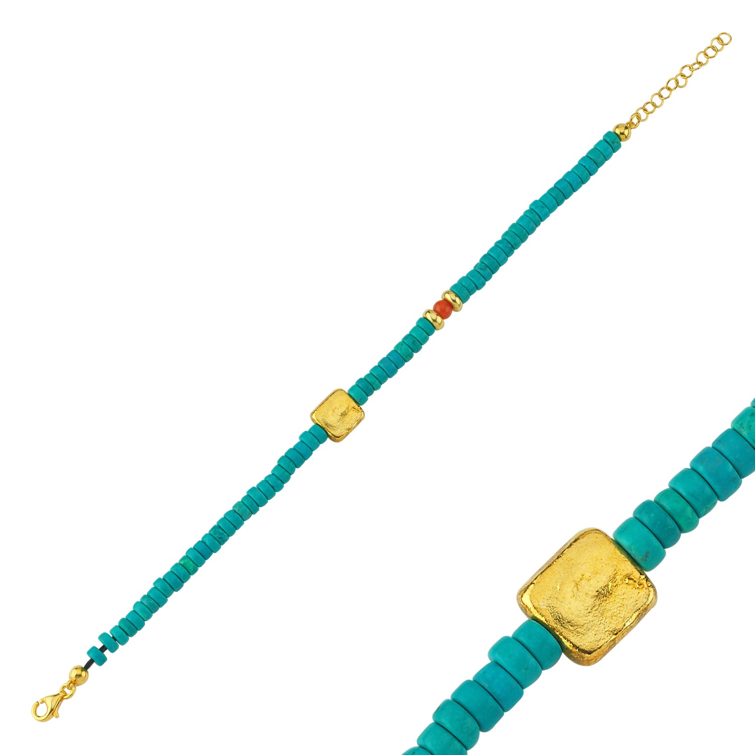 Turquoıse Nugget Bileklik