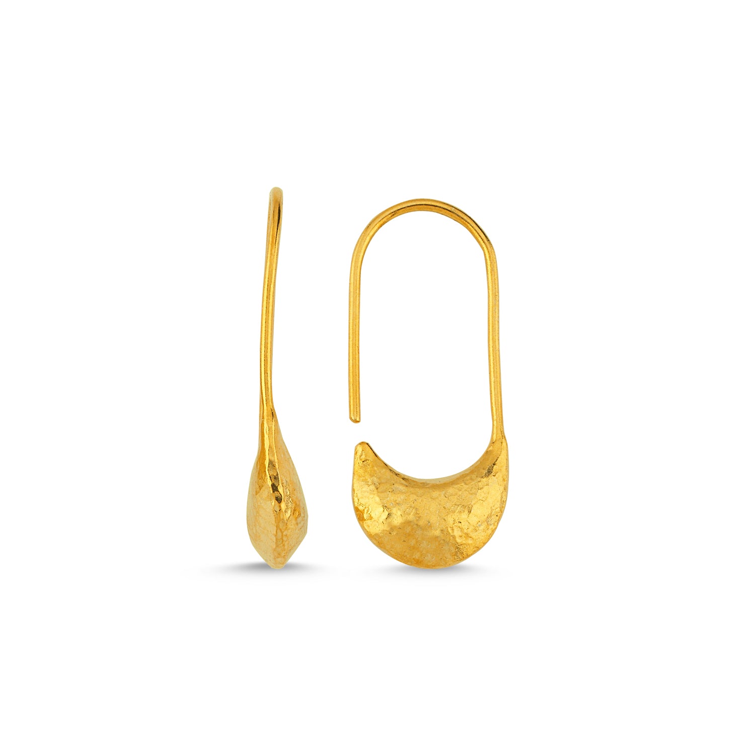 Crescent Hoop Earrings