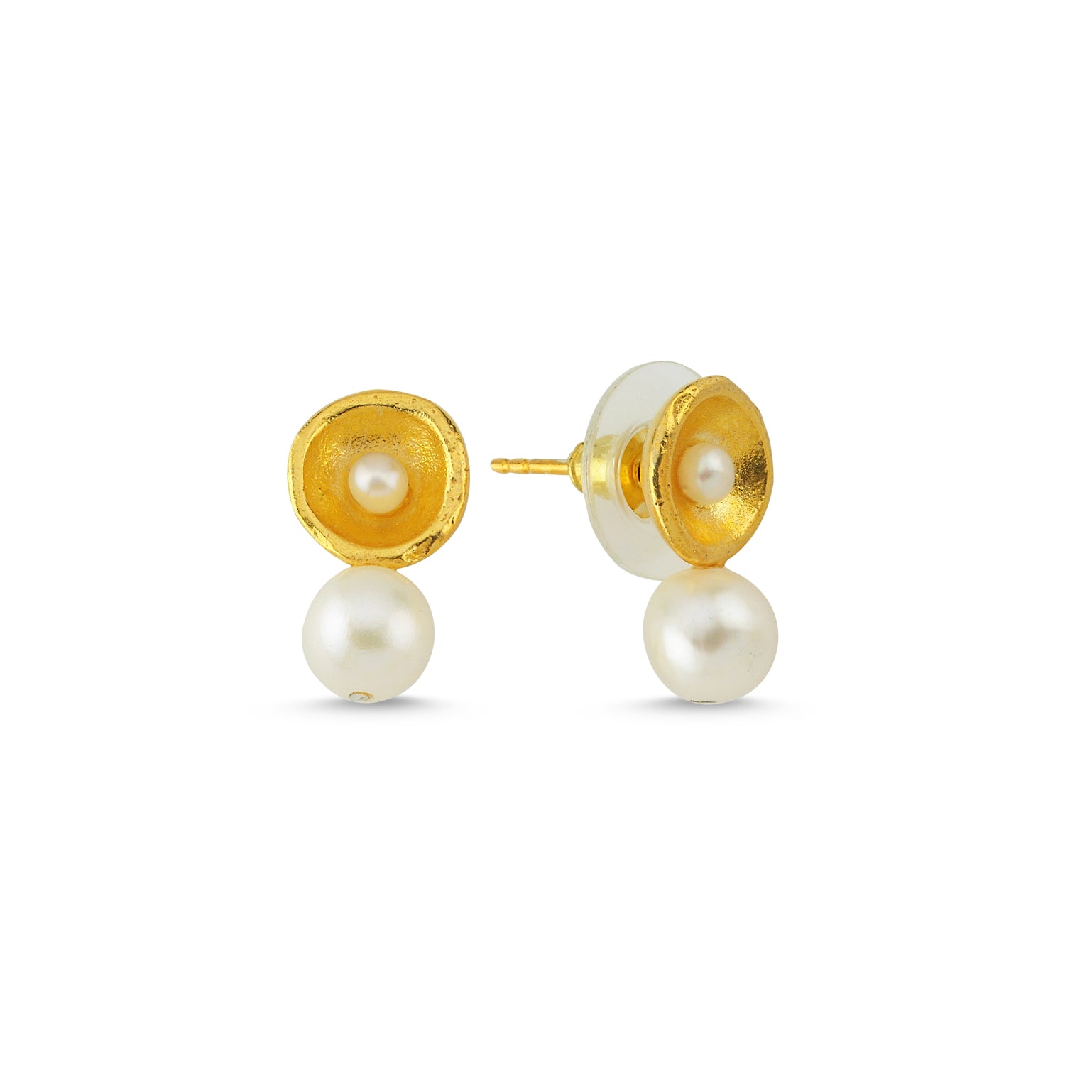 Pearl Venus Stud Earrings