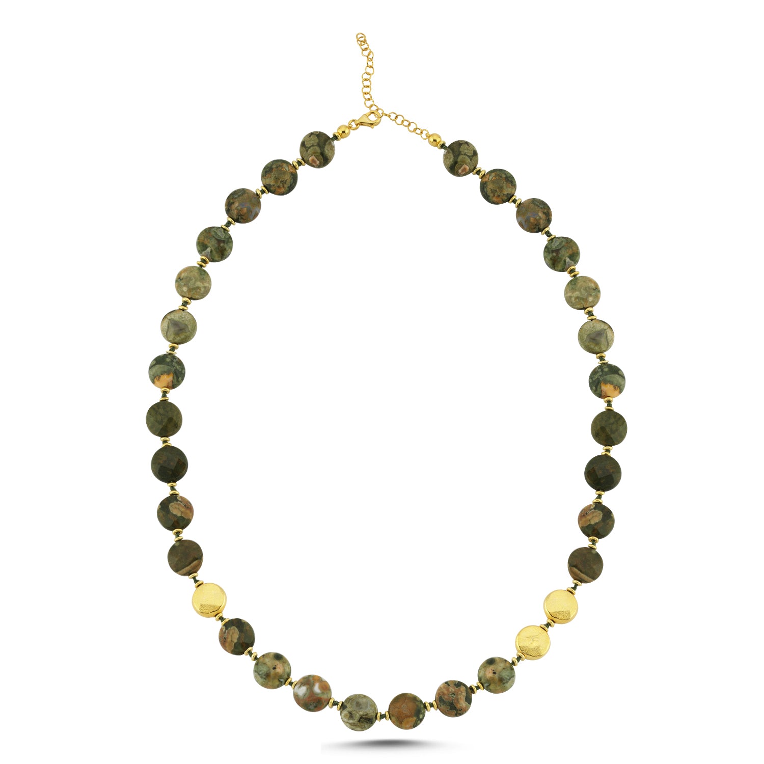 Crocodile Jasper Bead Necklace
