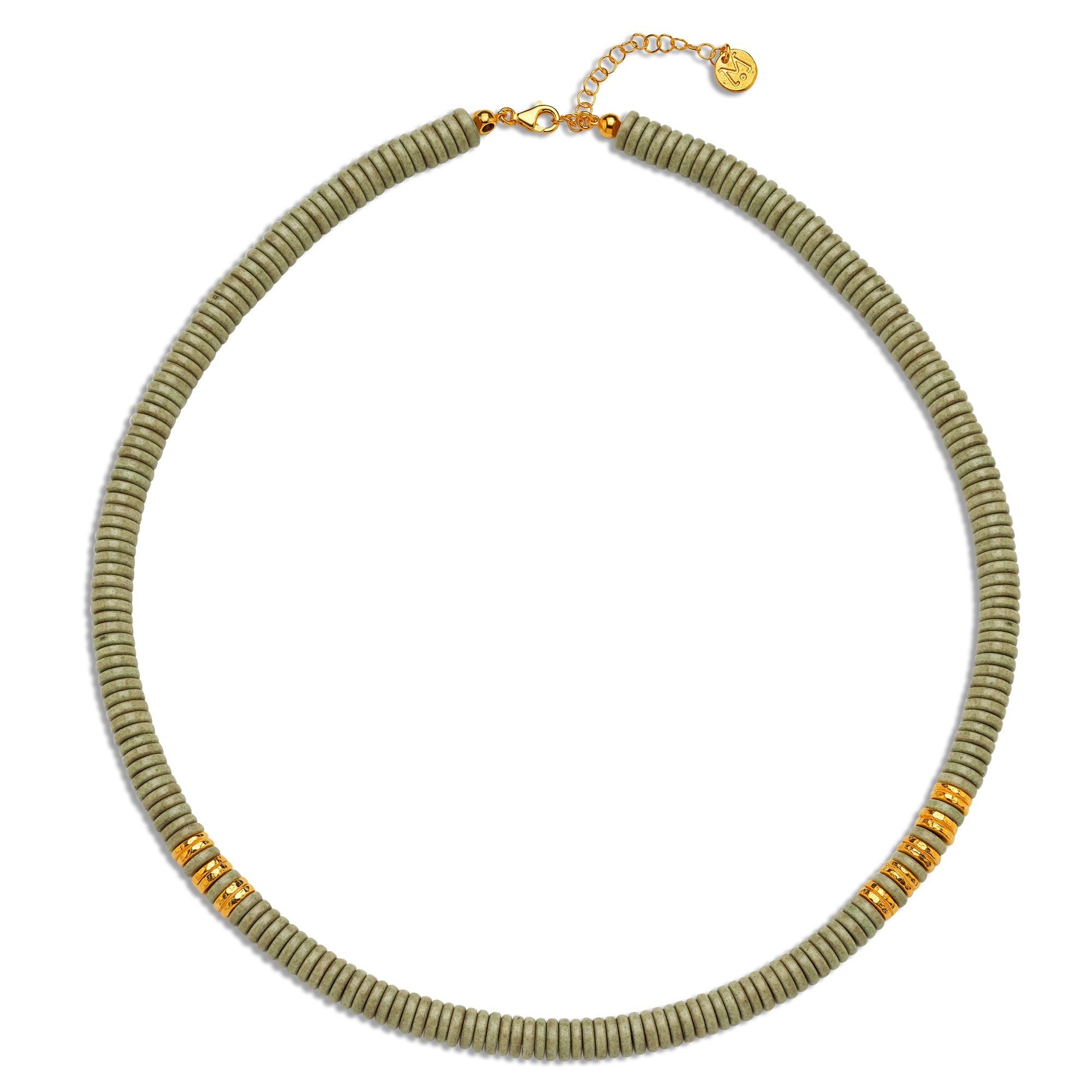 Beige Howlite Necklace