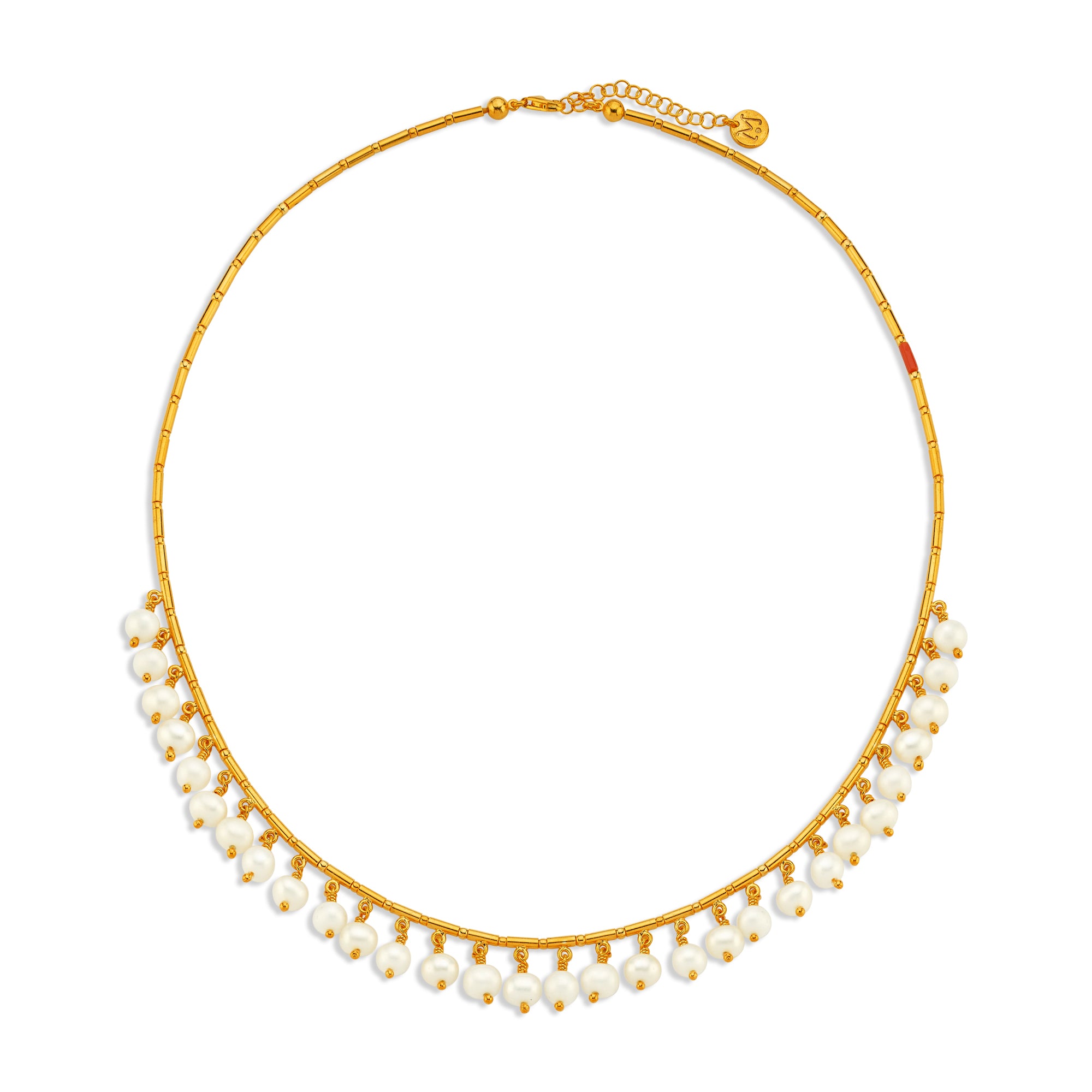 Tassel Pearl Solid Necklace
