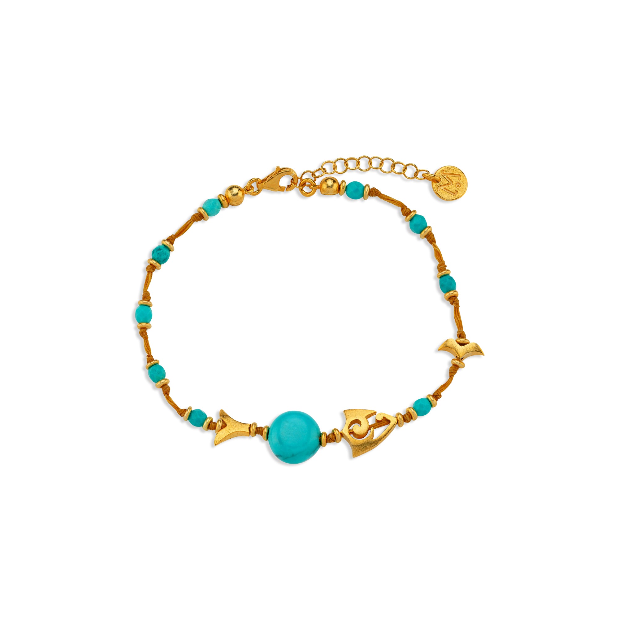 Turquoıse Fısh Bone Bileklik