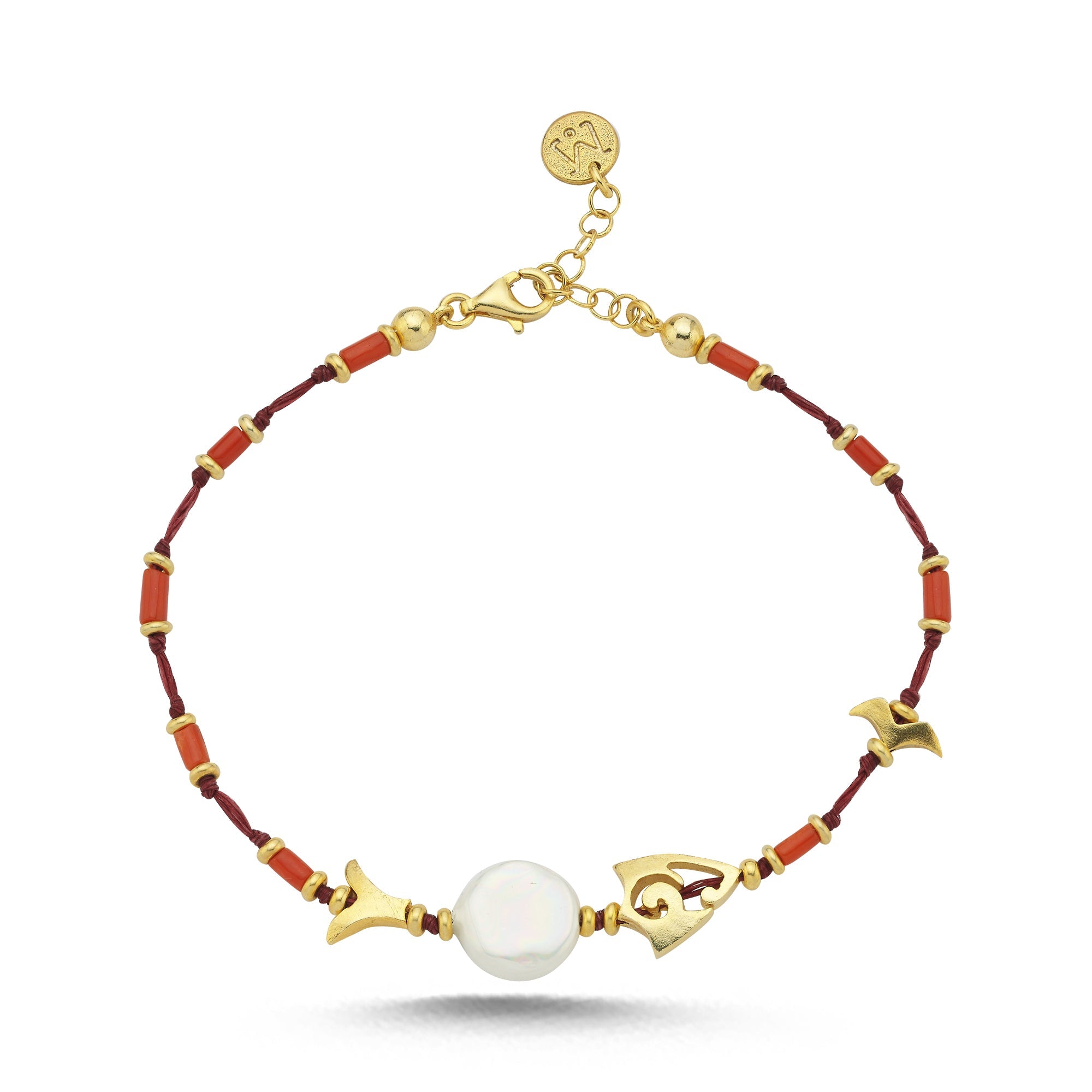 Coral Fish Bone Bracelet