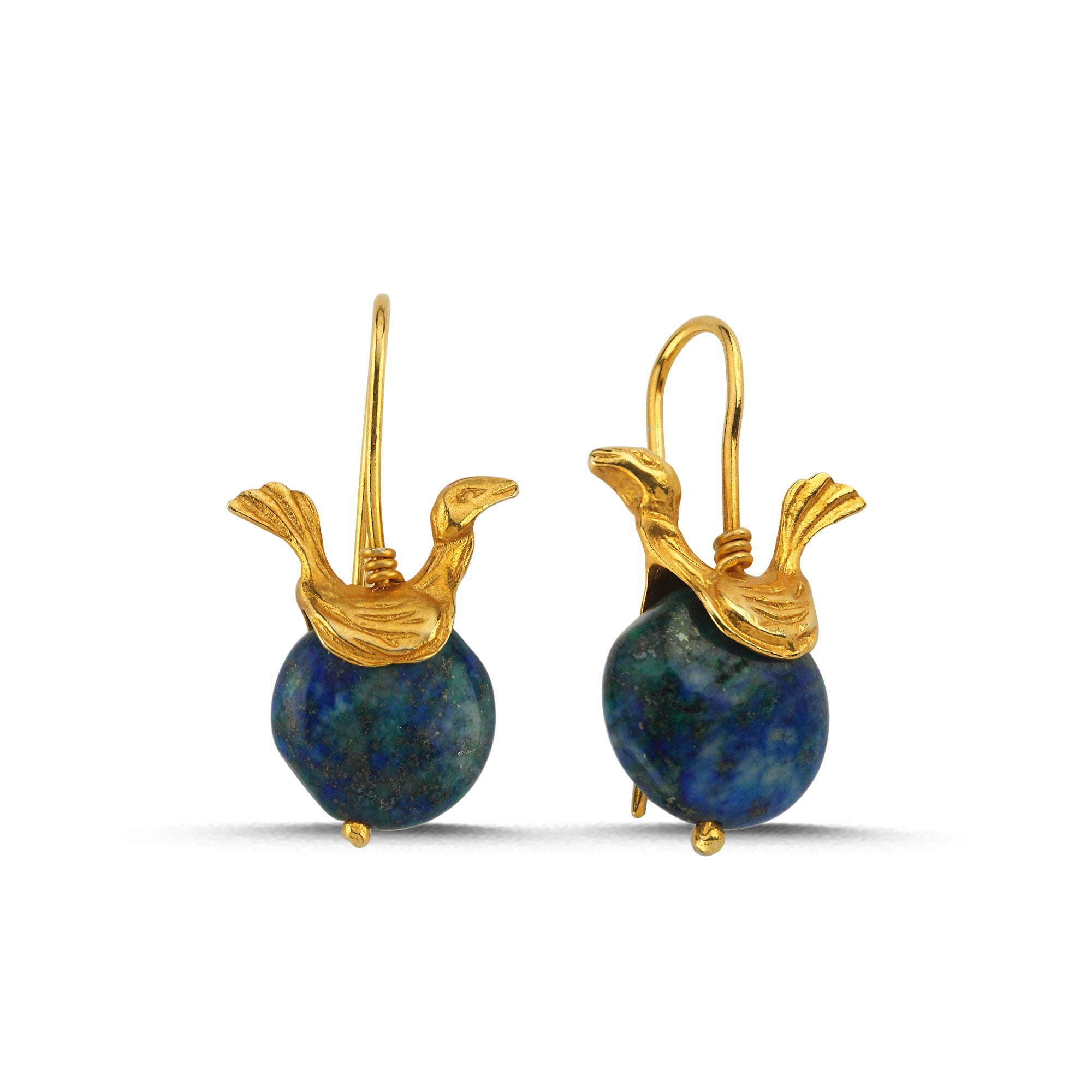 Peacock Chrysocolla Earrings