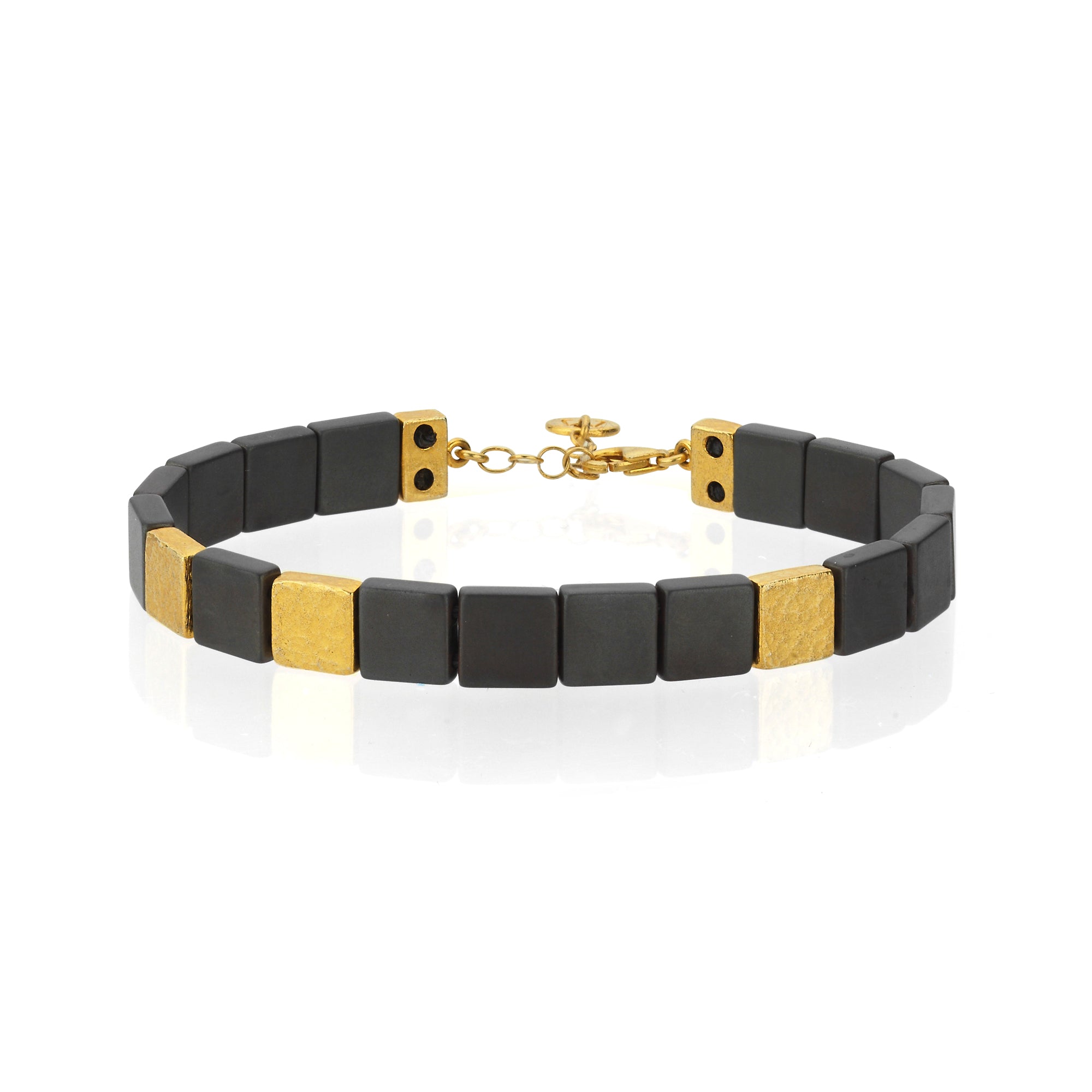 Vermeil Black Hematite Bracelet