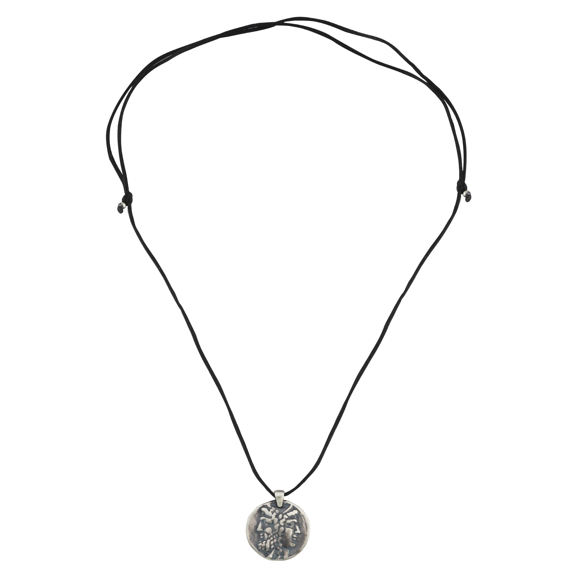 Tenedos Coin Oxidized Necklace